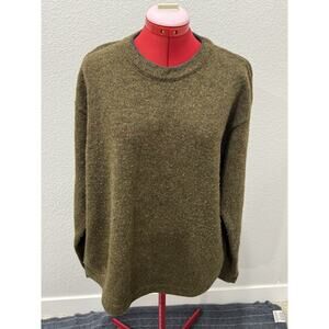 Woolrich Mens Crewneck Sweater Xlarge 85% Wool Blend Nutmeg